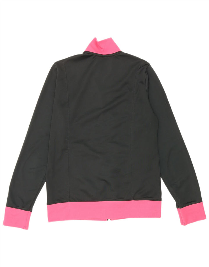 Lotto træningsdragt topjakke til kvinder UK 12 Medium Sort Colourblock Polyester