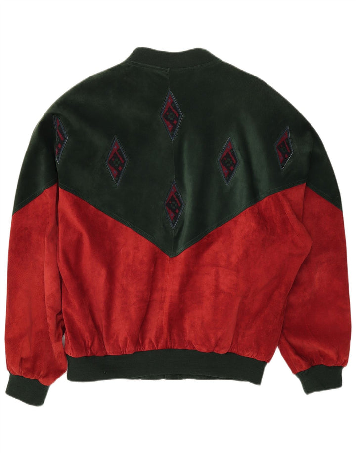 MONTES Bomberjakke til mænd IT 54 2XL Rød Colourblock Polyester