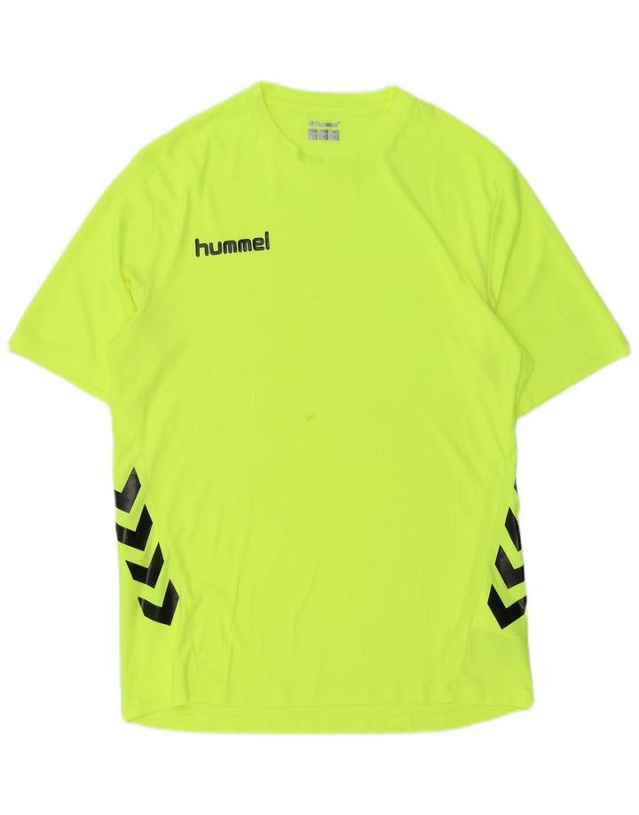 Hummel Herre Grafisk T-Shirt Top Medium Grøn Polyester