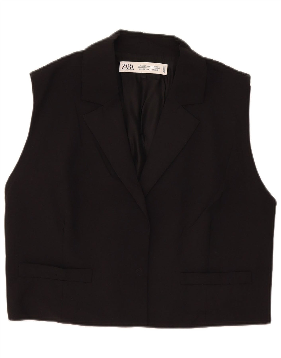 Zara Damevest UK 18 XL Sort Viscose