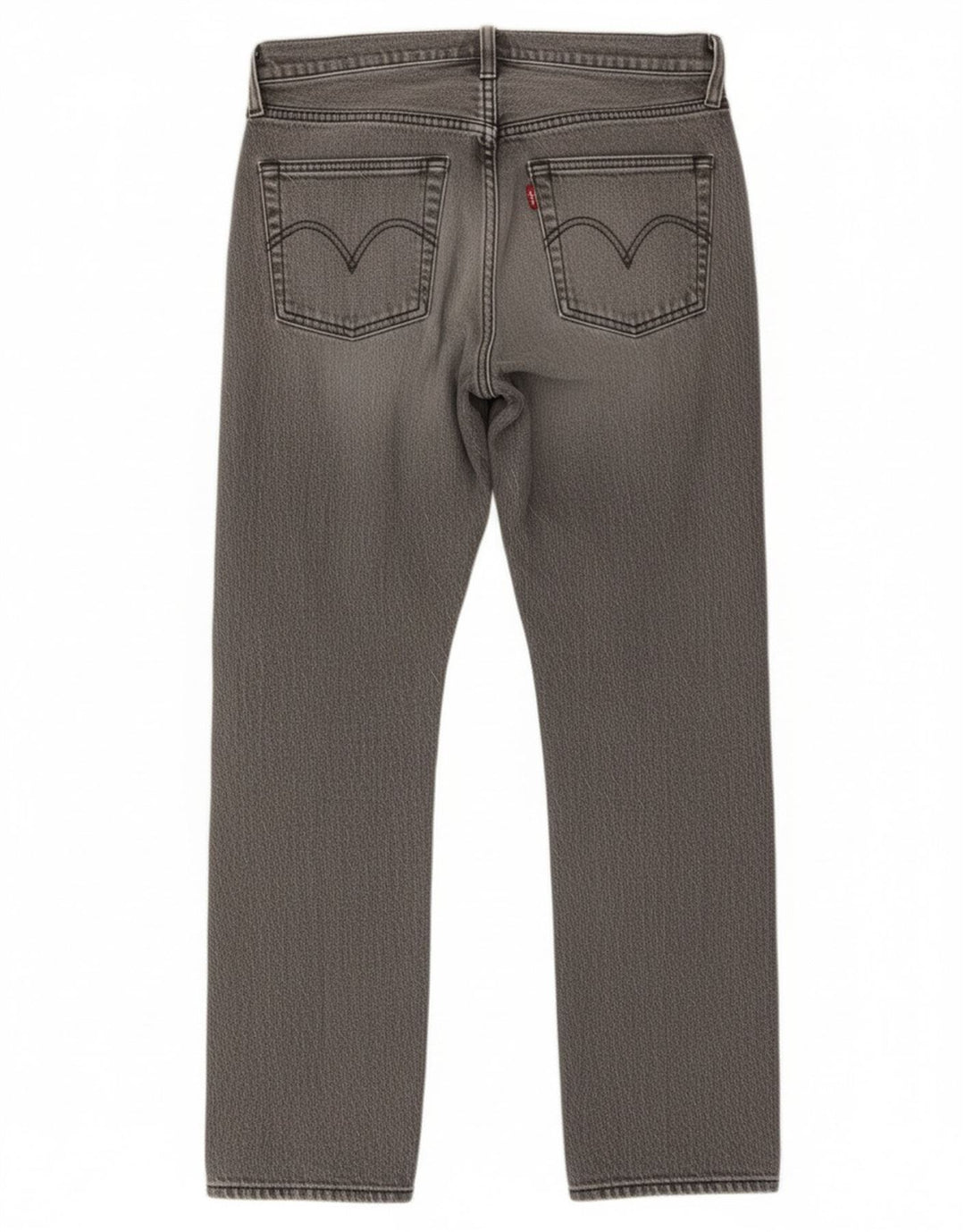 Levi's Dame 501 Straight Jeans W27 L28 Grå Bomuld
