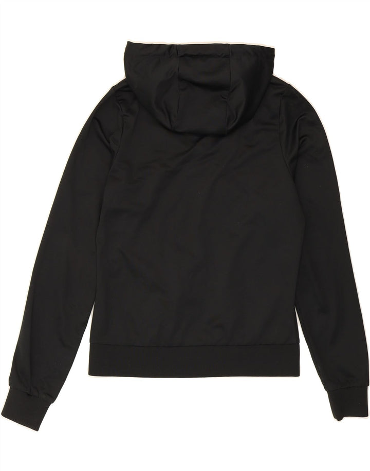 ELLESSE Womens Zip Hoodie Sweater UK 8 Small Black Polyester Vintage Ellesse and Second-Hand Ellesse from Messina Hembry 