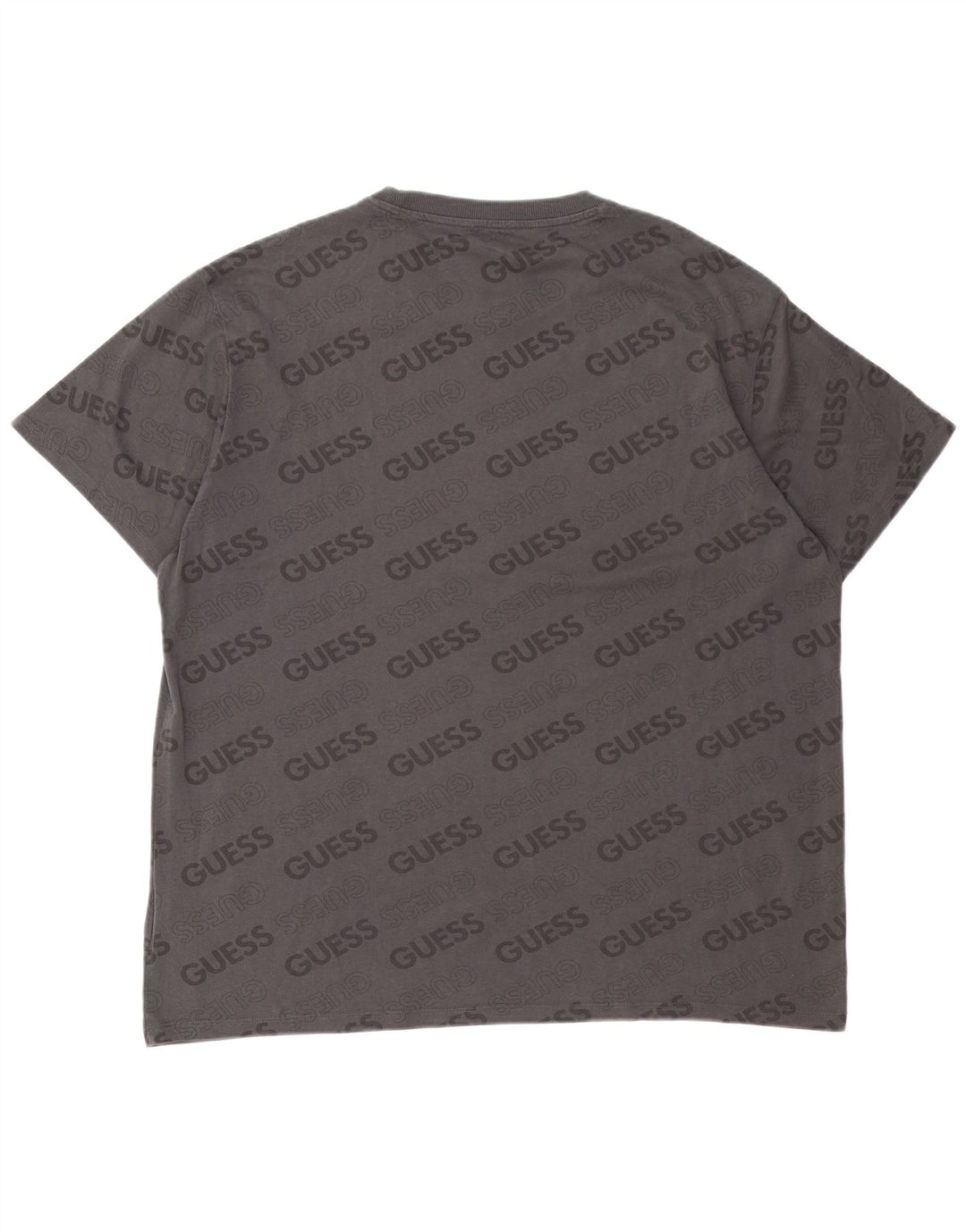 Guess Herre Grafisk T-Shirt Top 2XL Grå Bomuld