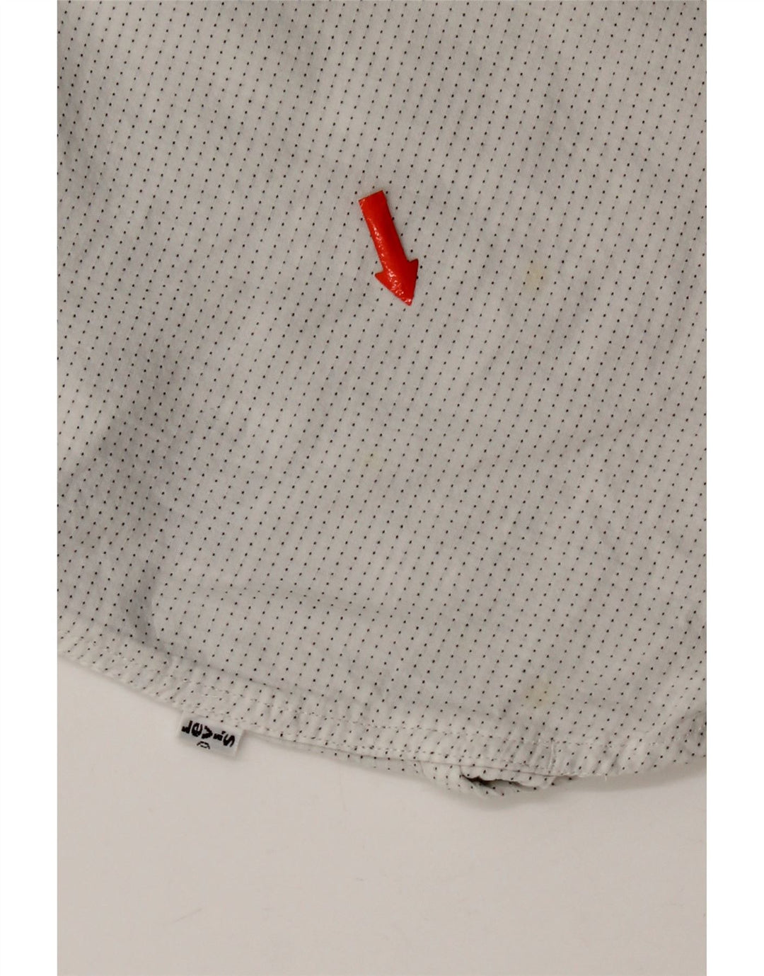 Levi's herreskjorte stor hvid plettet bomuld
