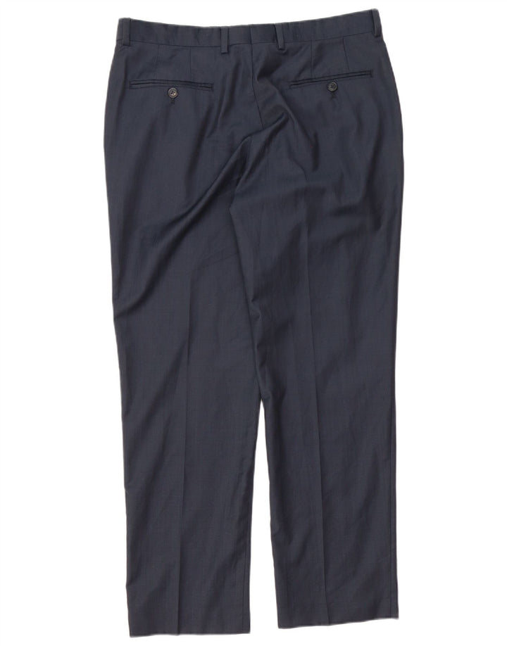 Marks & Spencer Herre Autograph Straight Suit Bukser W34 L29 Navy Blue