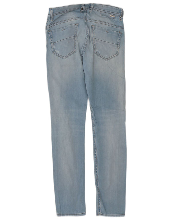 Diesel Mens Thommer Distressed Slim Jeans W28 L32 Blue Cotton