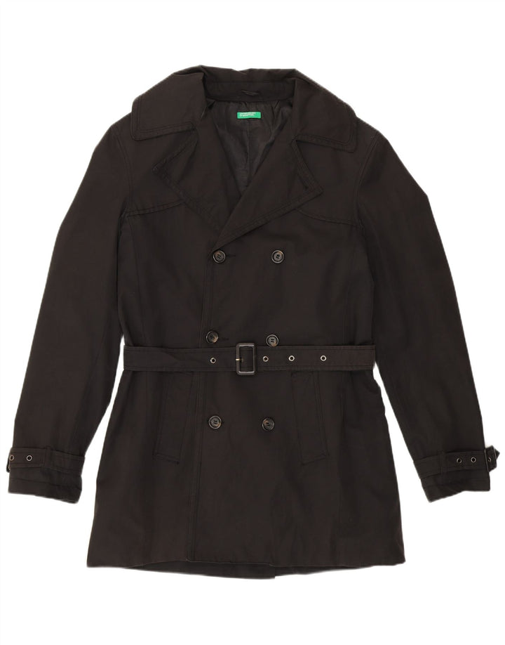 Benetton Trench Coat til mænd IT 46 Large Sort
