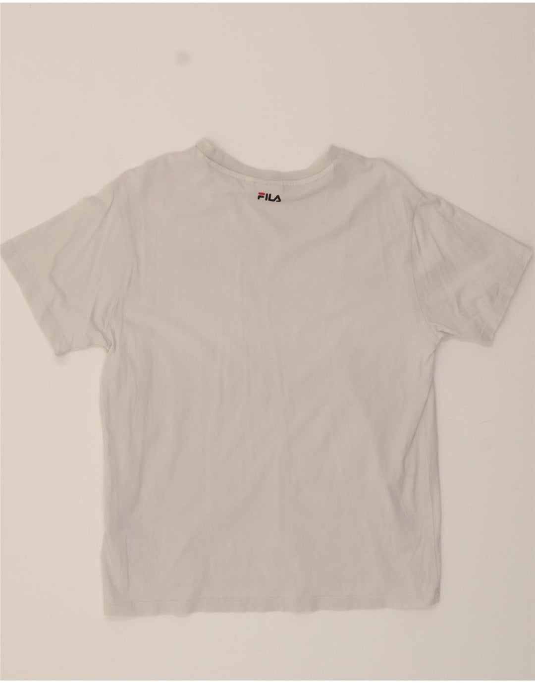 FILA Womens T-Shirt Top UK 16 Large Grey Cotton Vintage Fila and Second-Hand Fila from Messina Hembry 