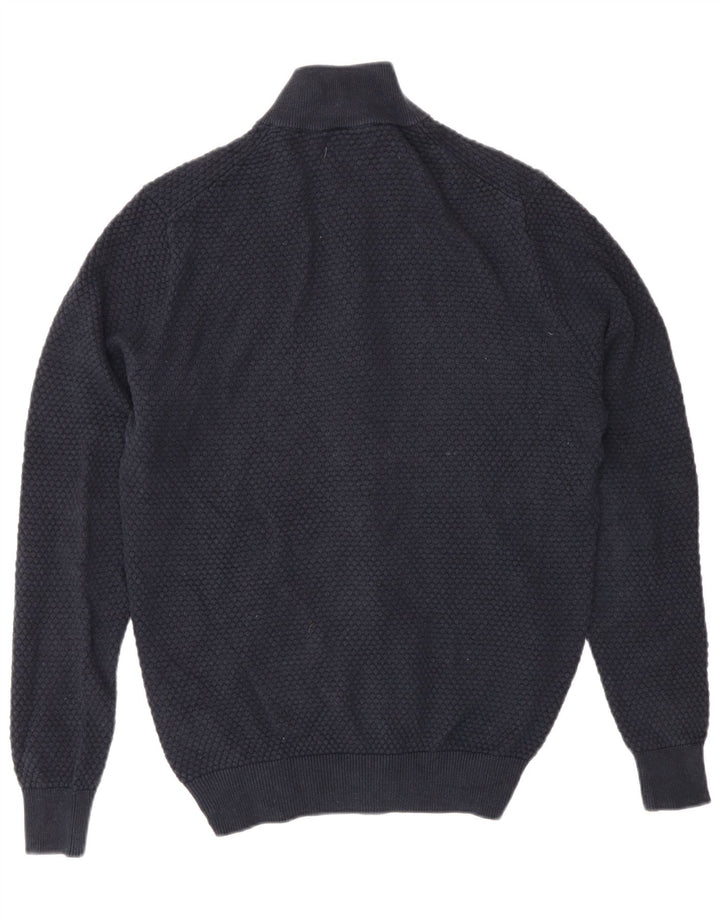 Massimo Dutti Herre Cardigan Sweater Medium Marineblå Bomuld
