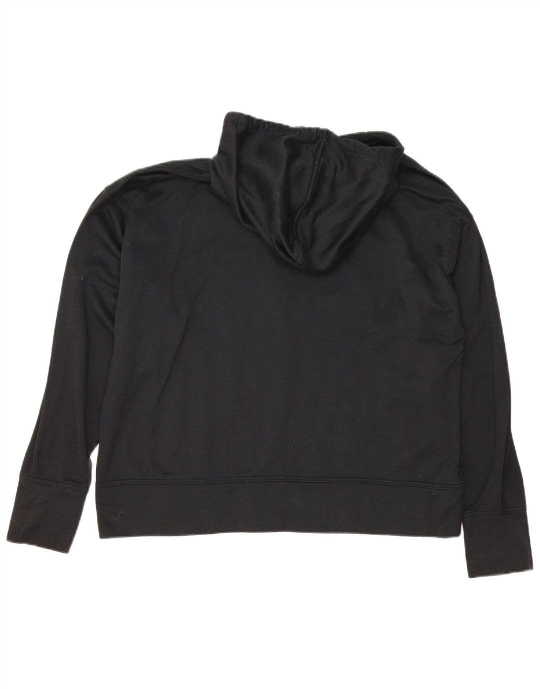 CHAMPION Womens Graphic Oversized Hoodie Jumper UK 16 Large Black