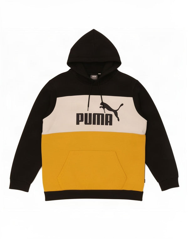 Puma Herre hættetrøje Jumper Medium Sort Colourblock Bomuld