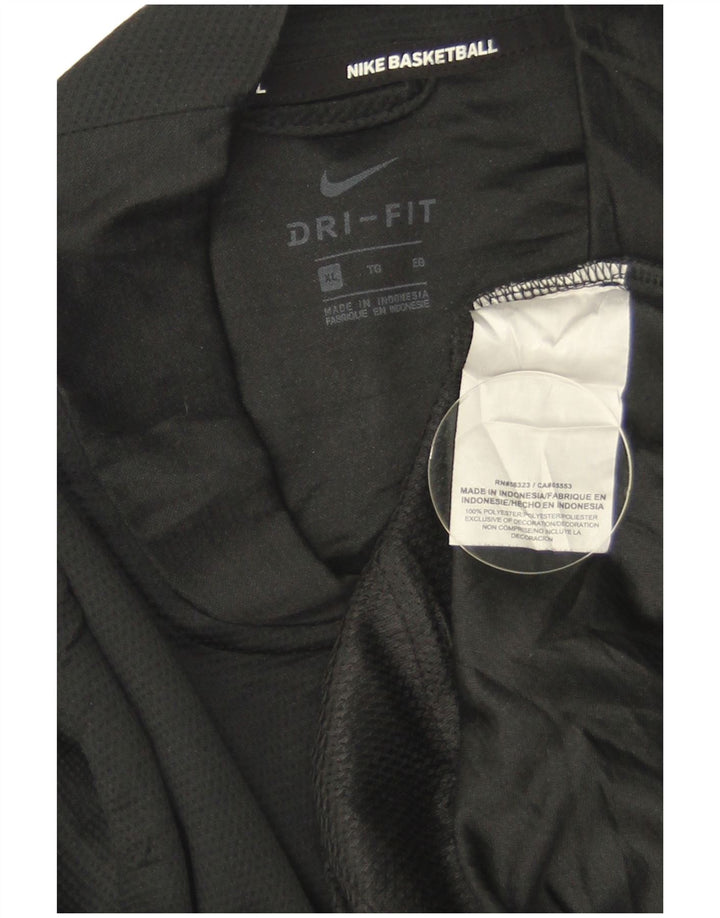 Nike herre Dri Fit træningsdragt topjakke XL sort polyester
