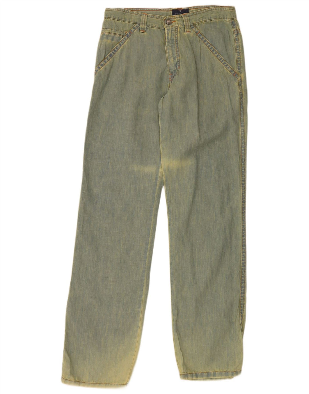 Trussardi Straight Jeans til mænd W29 L34 Green Tie Dye