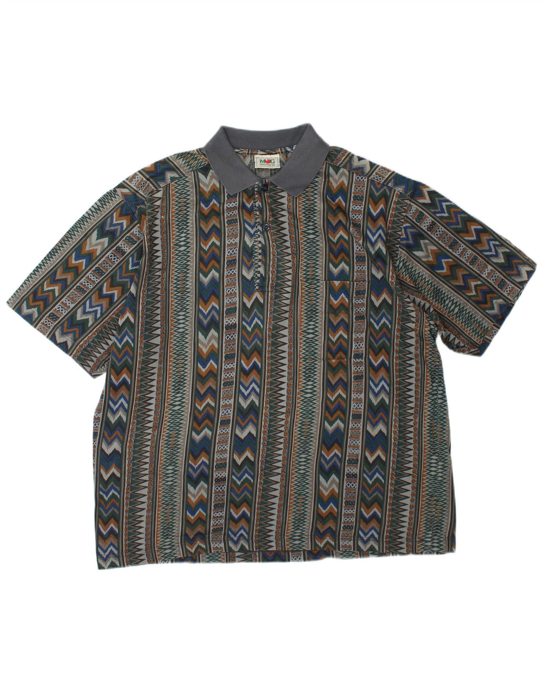 Mango Polo Shirt til mænd XL Flerfarvet Geometrisk