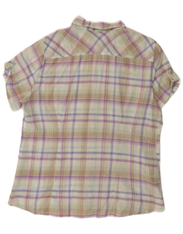 EDDIE BAUER Womens Shaped Fit Shirt UK 18 XL Flerfarvet ternet
