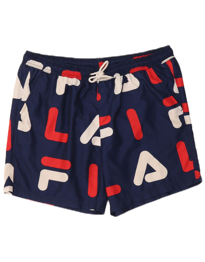 Fila Herre grafiske svømmeshorts XL marineblå polyester