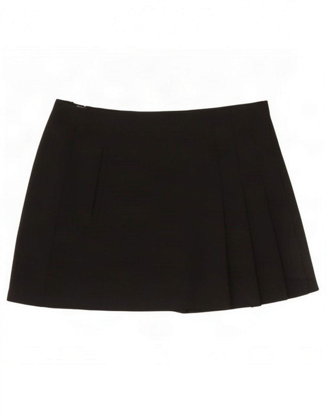 Zara Dame Mini Nederdel Small W26 Sort Polyester