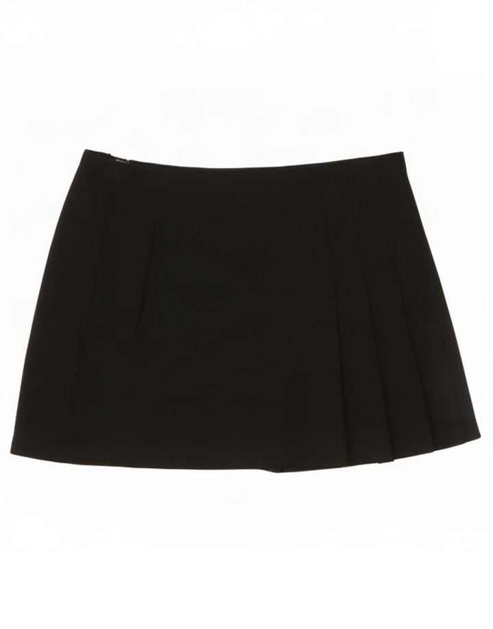 Zara Dame Mini Nederdel Small W26 Sort Polyester