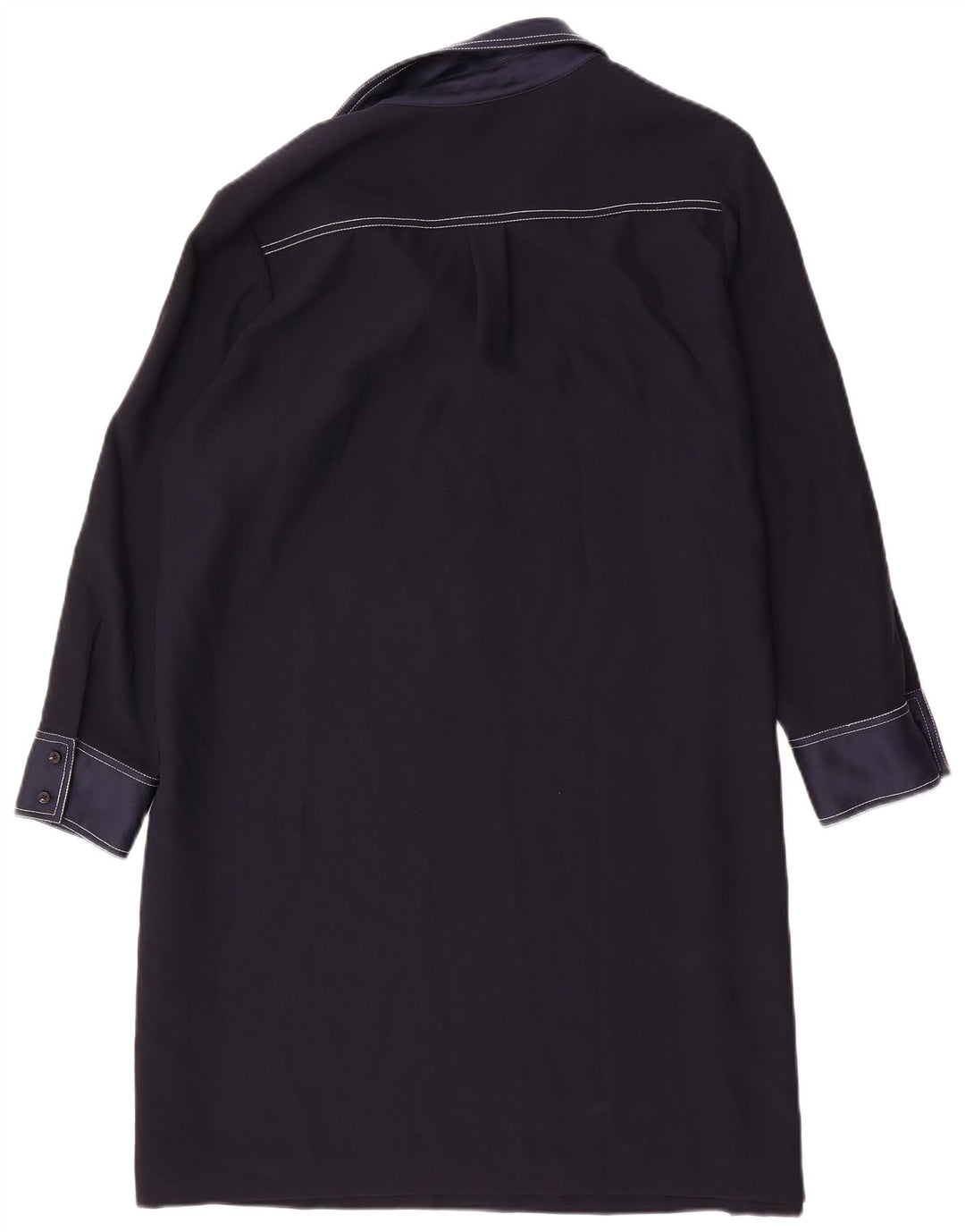 HOBBS Dame Oversized Langærmet Shift Dress UK 14 Large Navy Blue