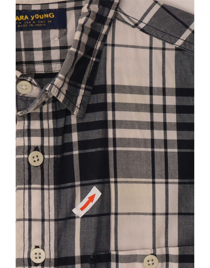 Zara Herreskjorte Medium Blue Plaid