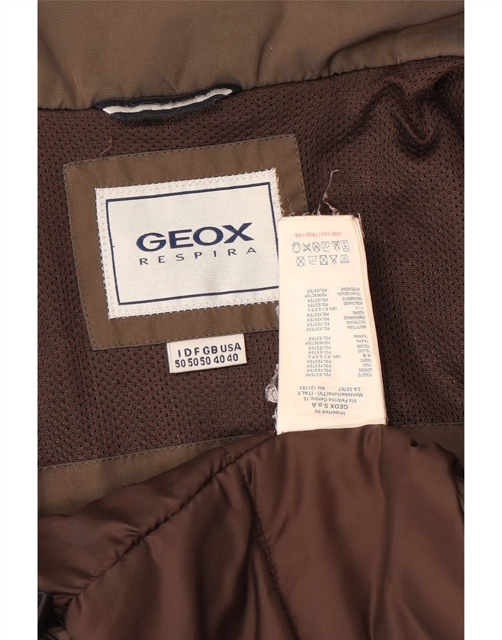 Geox Herre Respira Bomber Jacket UK 40 Large Brown Polyester