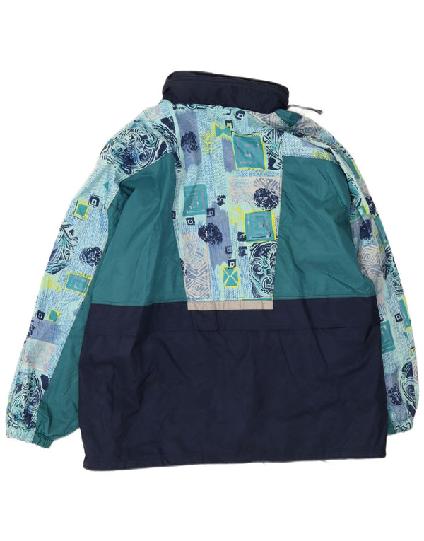 Shamp Regnjakke til mænd UK 42 XL Marineblå Colourblock Polyamid