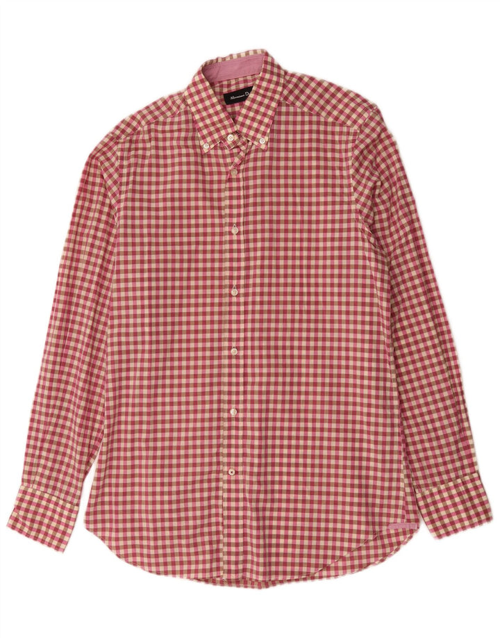 Massimo Dutti herreskjorte lille pink ternet