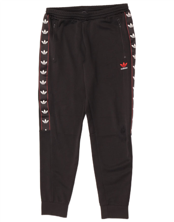 Adidas Herre grafisk træningsdragt Bukser Joggers Medium Sort Colourblock