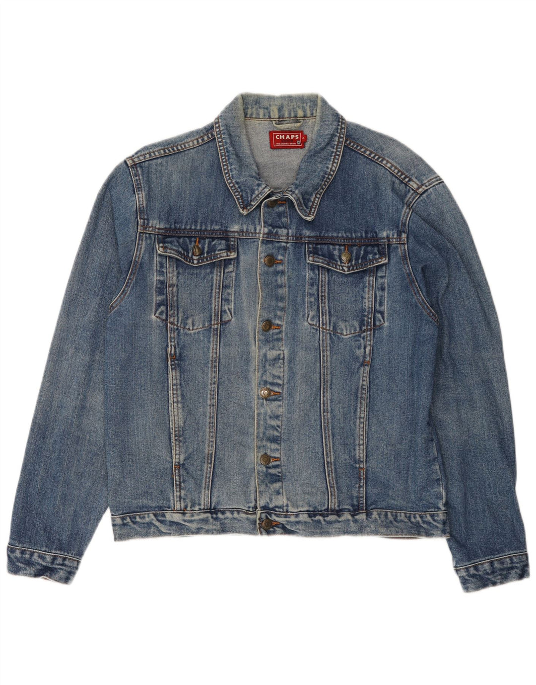 CHAPS Denimjakke til mænd UK 38 Medium Blue Cotton