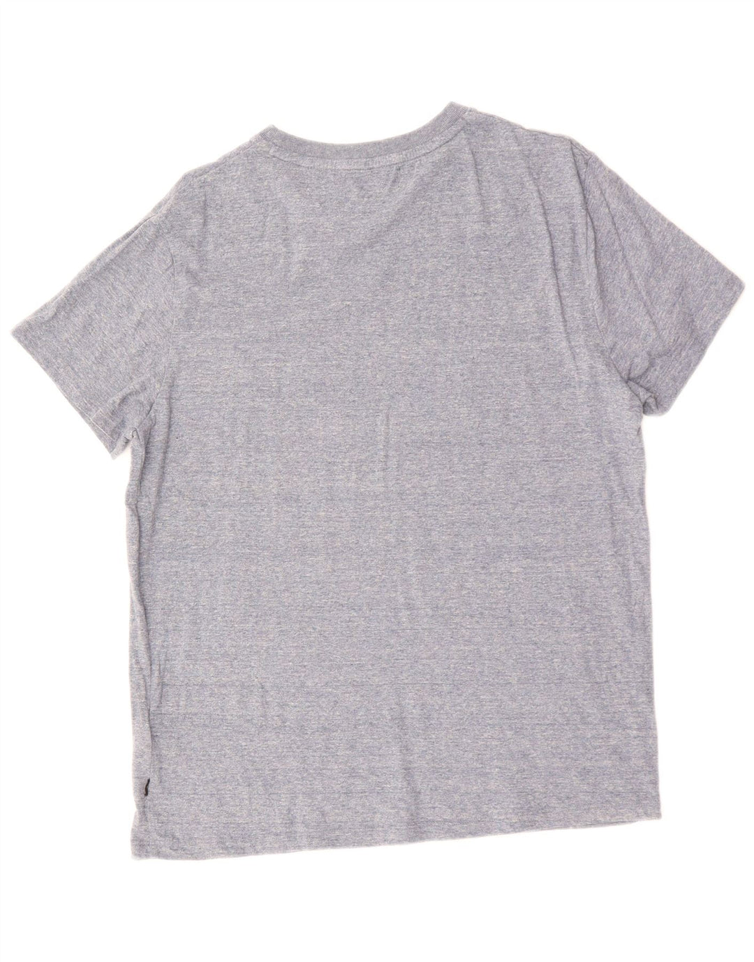 SUPERDRY Herre T-Shirt Top XL Blå Flecked Bomuld