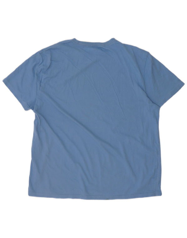 Calvin Klein Jeans Herre T-Shirt Top 2XL Blå Bomuld