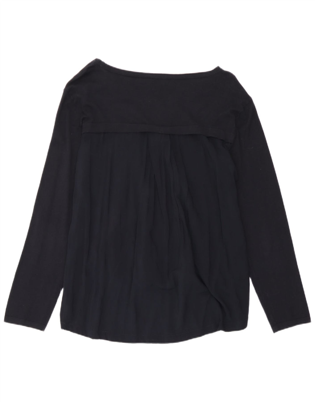 Armani Jeans Dame Top Langærmet UK 12 Medium Navy Blue
