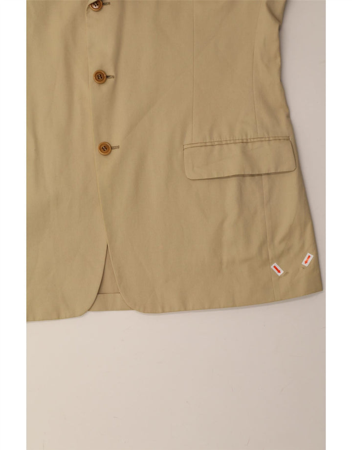 VALENTINO Mens 3 Button Blazer Jacket IT 54 2XL Beige Cotton Vintage Valentino and Second-Hand Valentino from Messina Hembry 