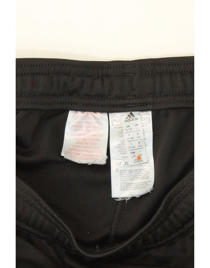 ADIDAS Boys Climacool Tracksuit Trousers 13-14 Years  Black Polyester Vintage Adidas and Second-Hand Adidas from Messina Hembry 