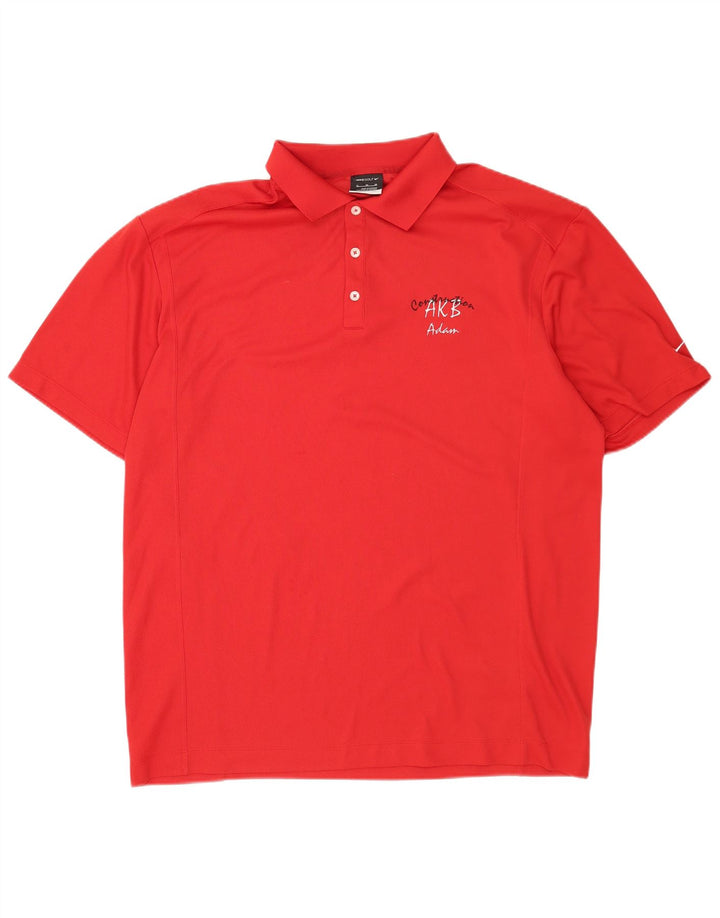 Nike Polo Shirt til mænd XL Rød Polyester