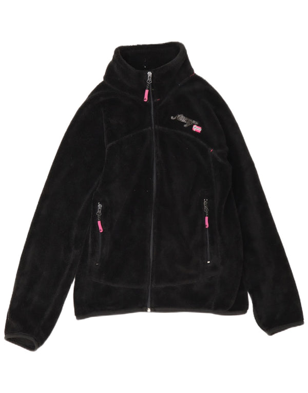 Geographical Norway Dame Fleecejakke UK 14 Medium Sort Polyester