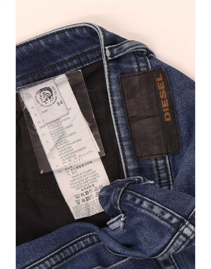 Diesel Herre Slim Jeans W34 L29 Blå Bomuld