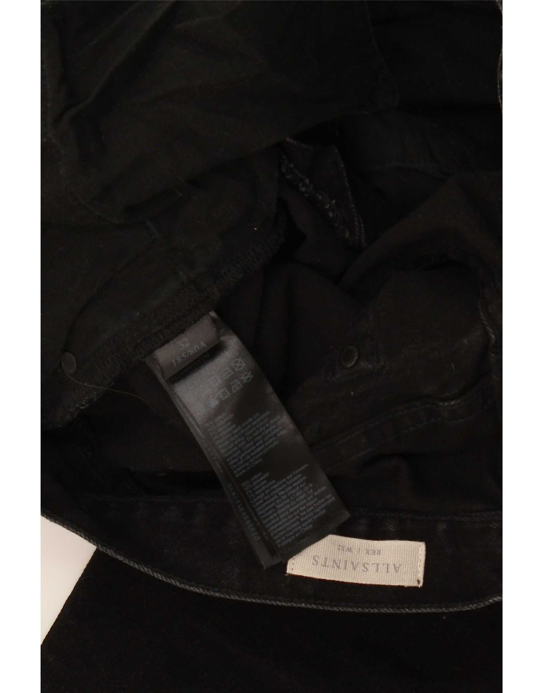 All Saints Herre Slim Jeans W32 L32 Sort Bomuld