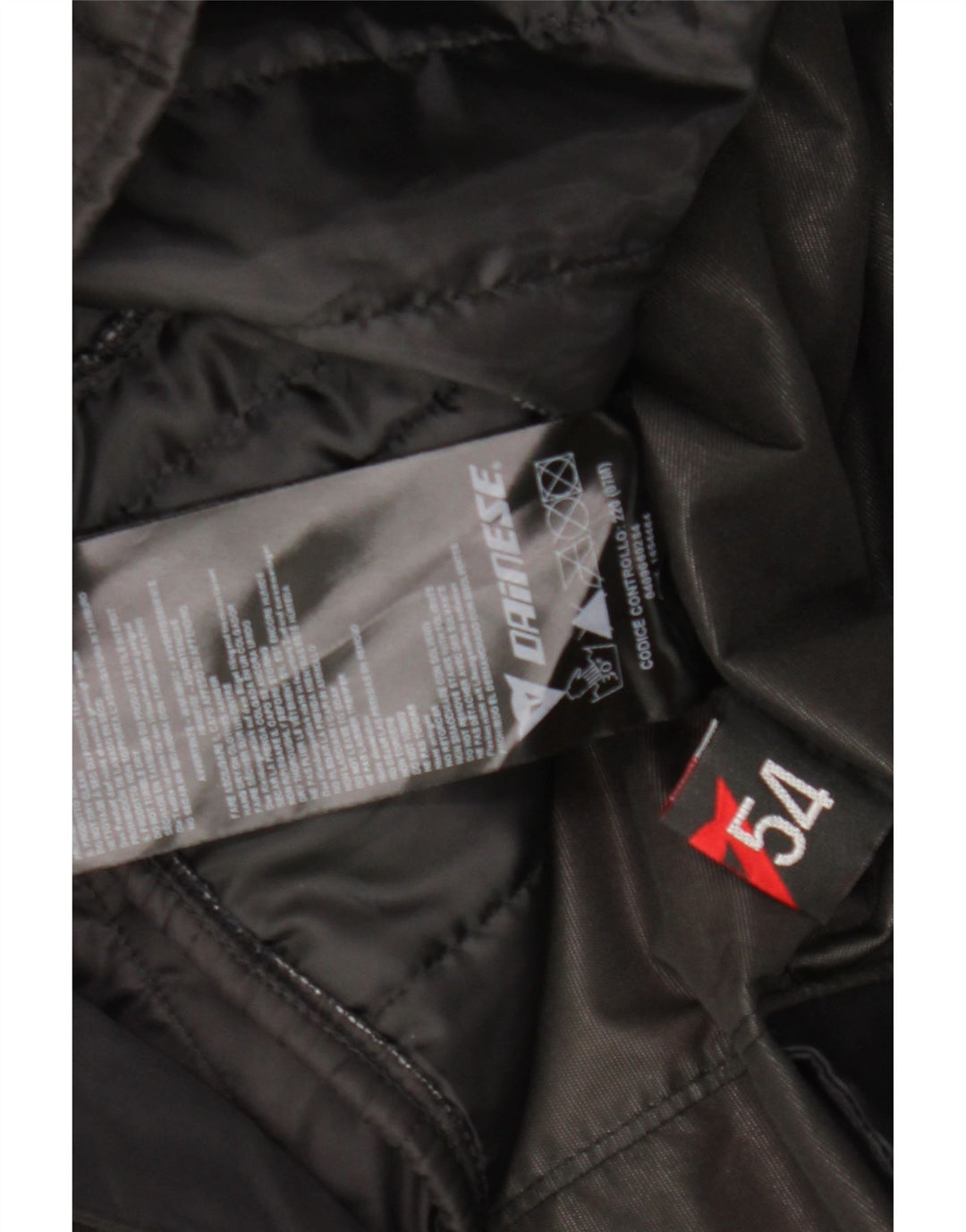 DAINESE Herre grafisk racerjakke IT 54 2XL Rød Colourblock Nylon