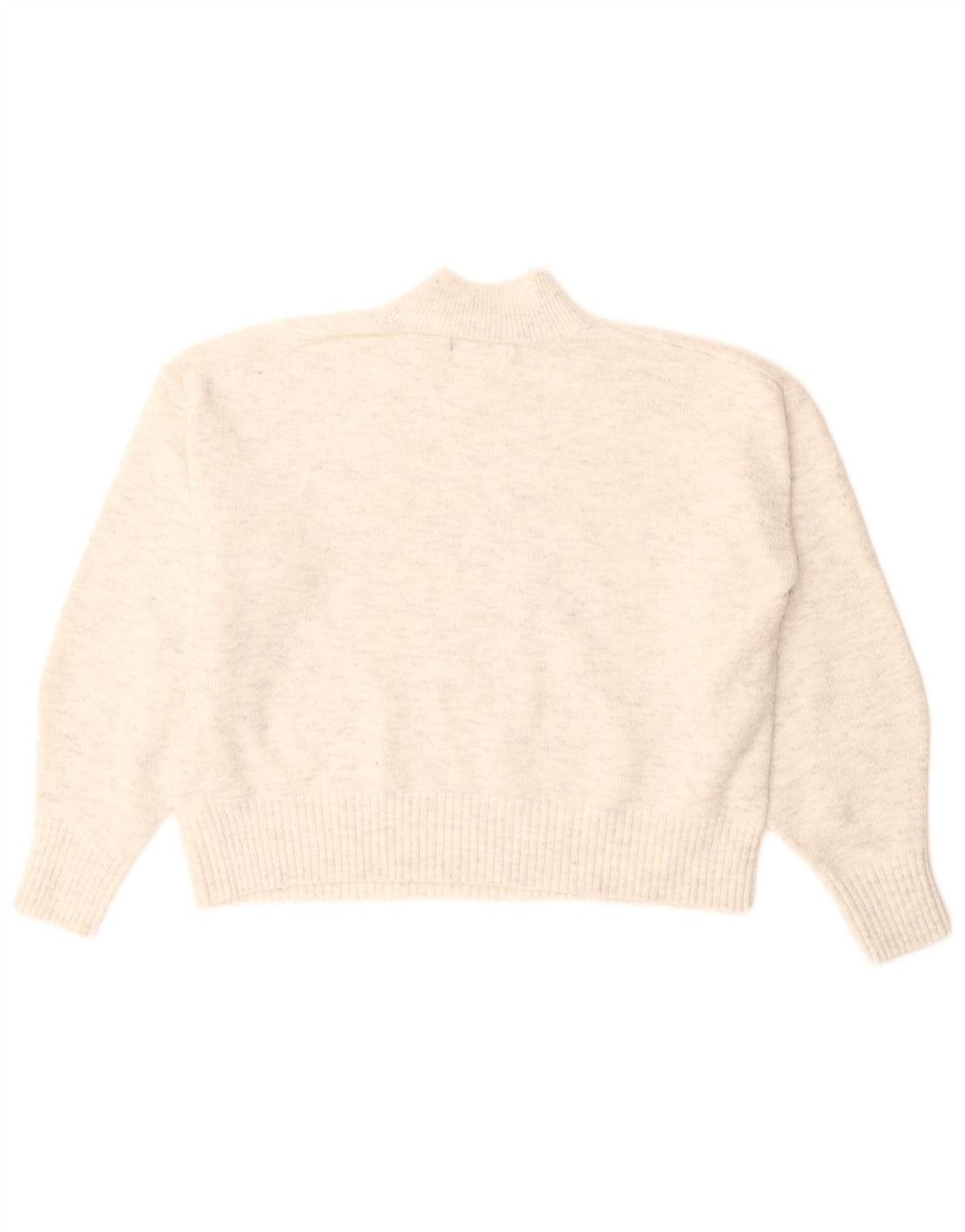 Marks & Spencer Dame Turtle Neck Jumper Sweater UK 14 Medium White