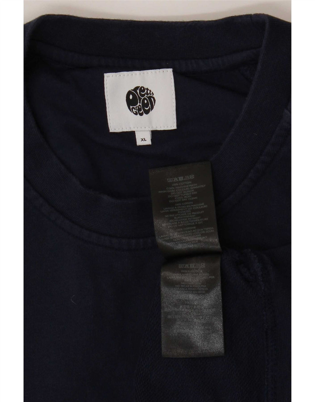 Pretty Green Herre Sweatshirt Jumper XL Marineblå Bomuld