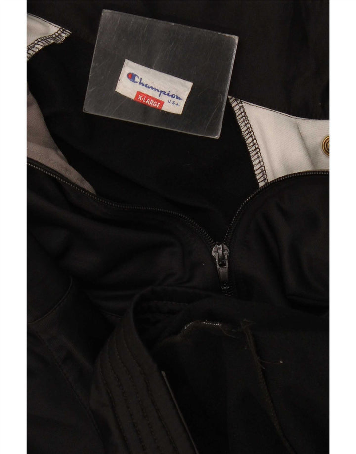 Champion Herre grafisk træningsdragt Topjakke XL Sort Colourblock