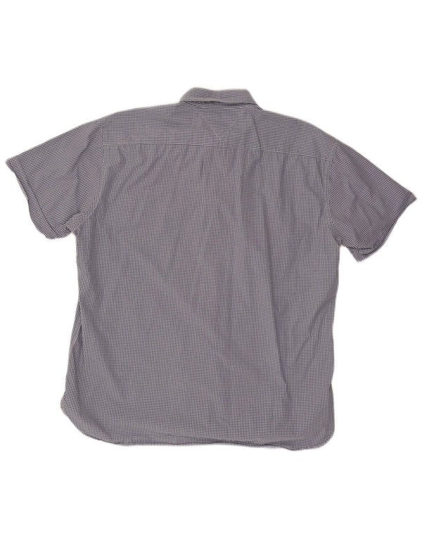 TOMMY HILFIGER Kortærmet Herreskjorte 2XL Blå Gingham Bomuld