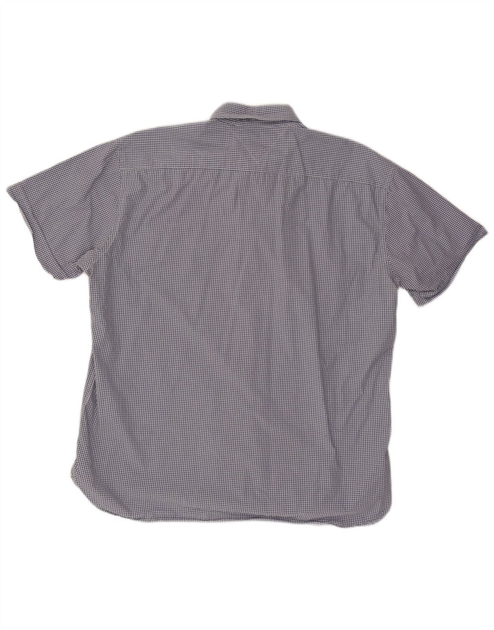 TOMMY HILFIGER Kortærmet Herreskjorte 2XL Blå Gingham Bomuld