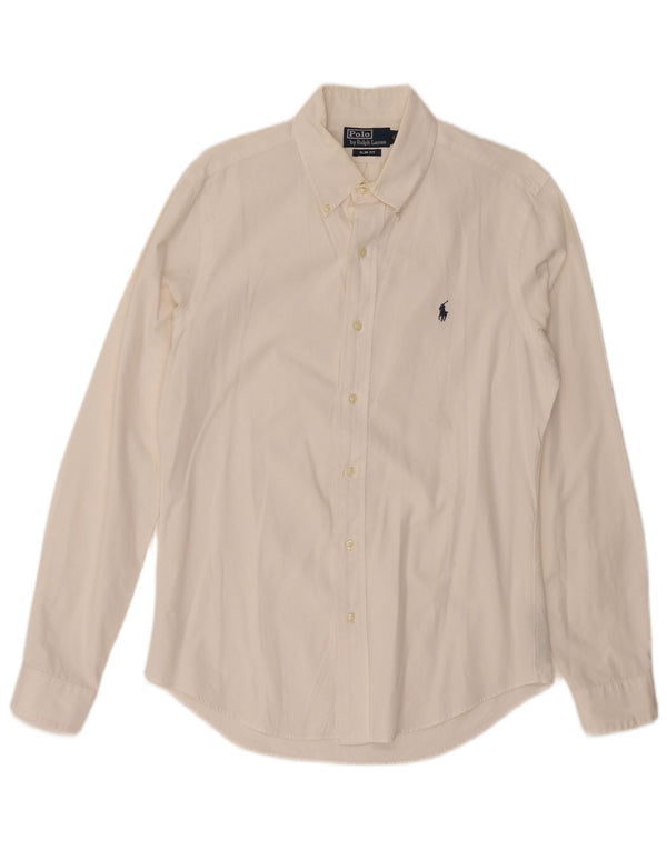 Polo Ralph Lauren Herre Slim Fit skjorte Medium hvid bomuld
