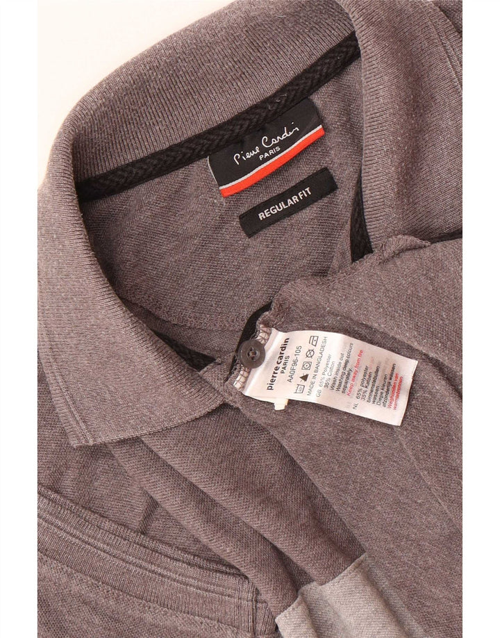 Pierre Cardin Herre Regular Fit Polo Shirt Lille Grå Colourblock Polyester