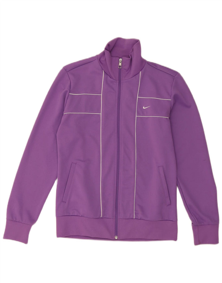 Nike træningsdragt topjakke til kvinder UK 16/18 Stor lilla polyester