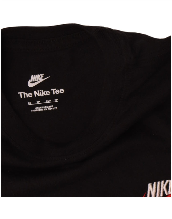 Nike T-shirt top XS til mænd, sort bomuld