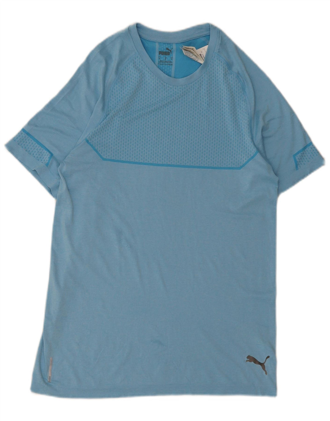 Puma T-shirt top mellemblå polyester til mænd