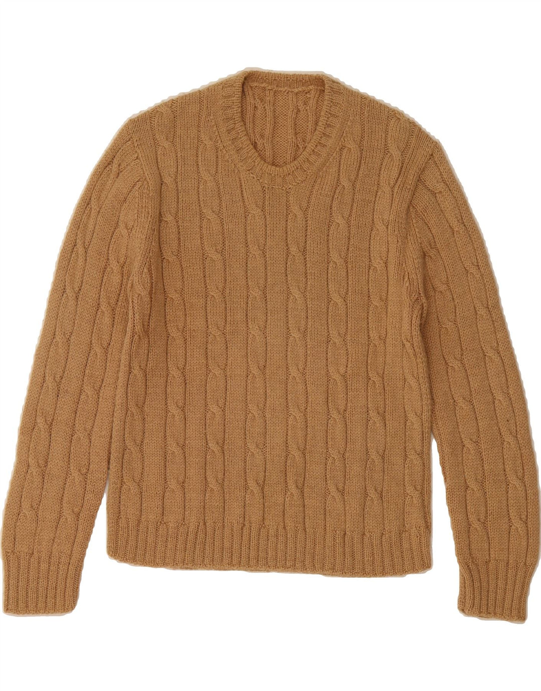 VINTAGE Womens Crew Neck Jumper Sweater UK 10 Small Brown Vintage Vintage and Second-Hand Vintage from Messina Hembry 